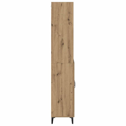 Hoge kast Artisan Eiken 69,5 x 34 x 180 cm Bewerkt hout