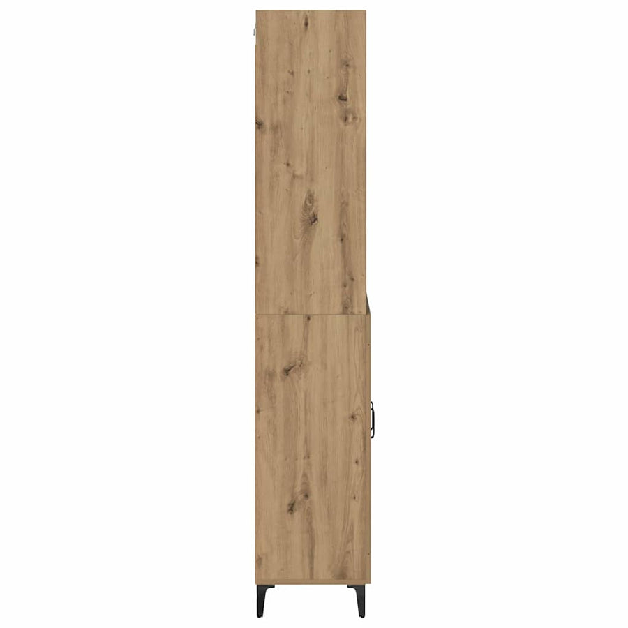 Hoge kast Artisan Eiken 69,5 x 34 x 180 cm Bewerkt hout