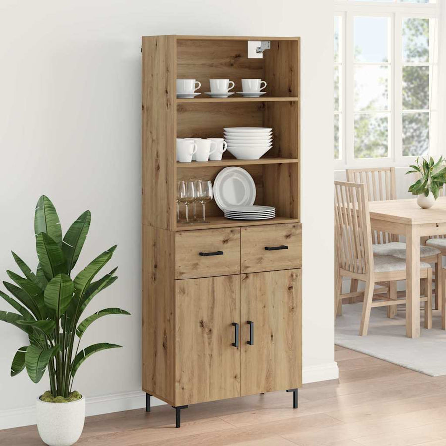 Hoge kast Artisan Eiken 69,5 x 32,5 x 180 cm Bewerkt hout