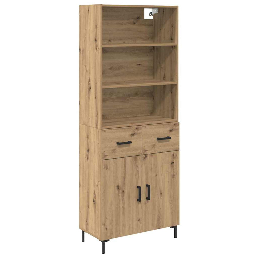 Hoge kast Artisan Eiken 69,5 x 32,5 x 180 cm Bewerkt hout