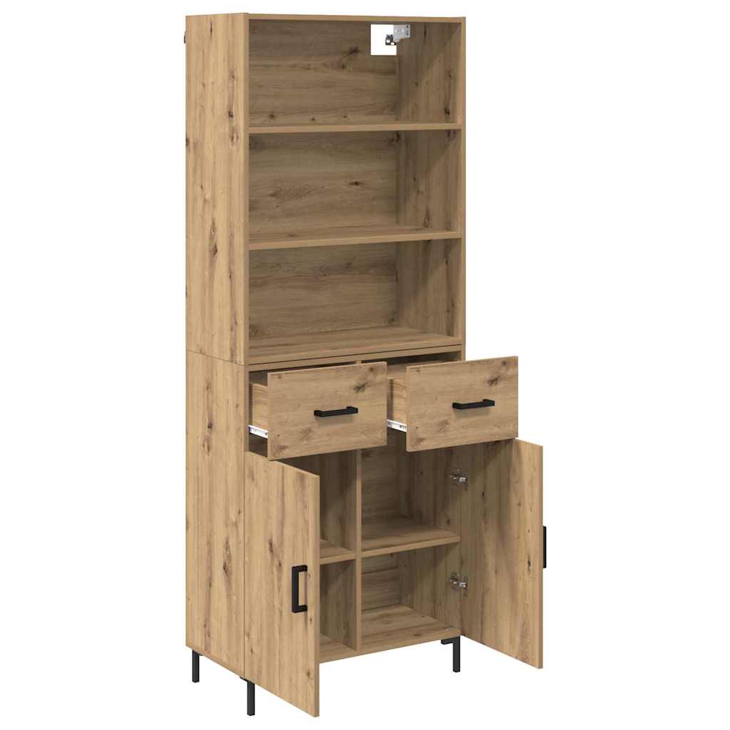 Hoge kast Artisan Eiken 69,5 x 32,5 x 180 cm Bewerkt hout
