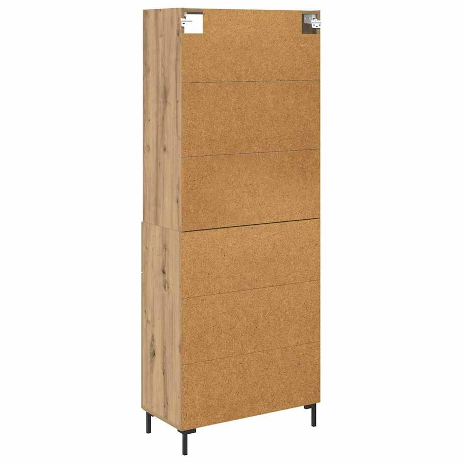 Hoge kast Artisan Eiken 69,5 x 32,5 x 180 cm Bewerkt hout