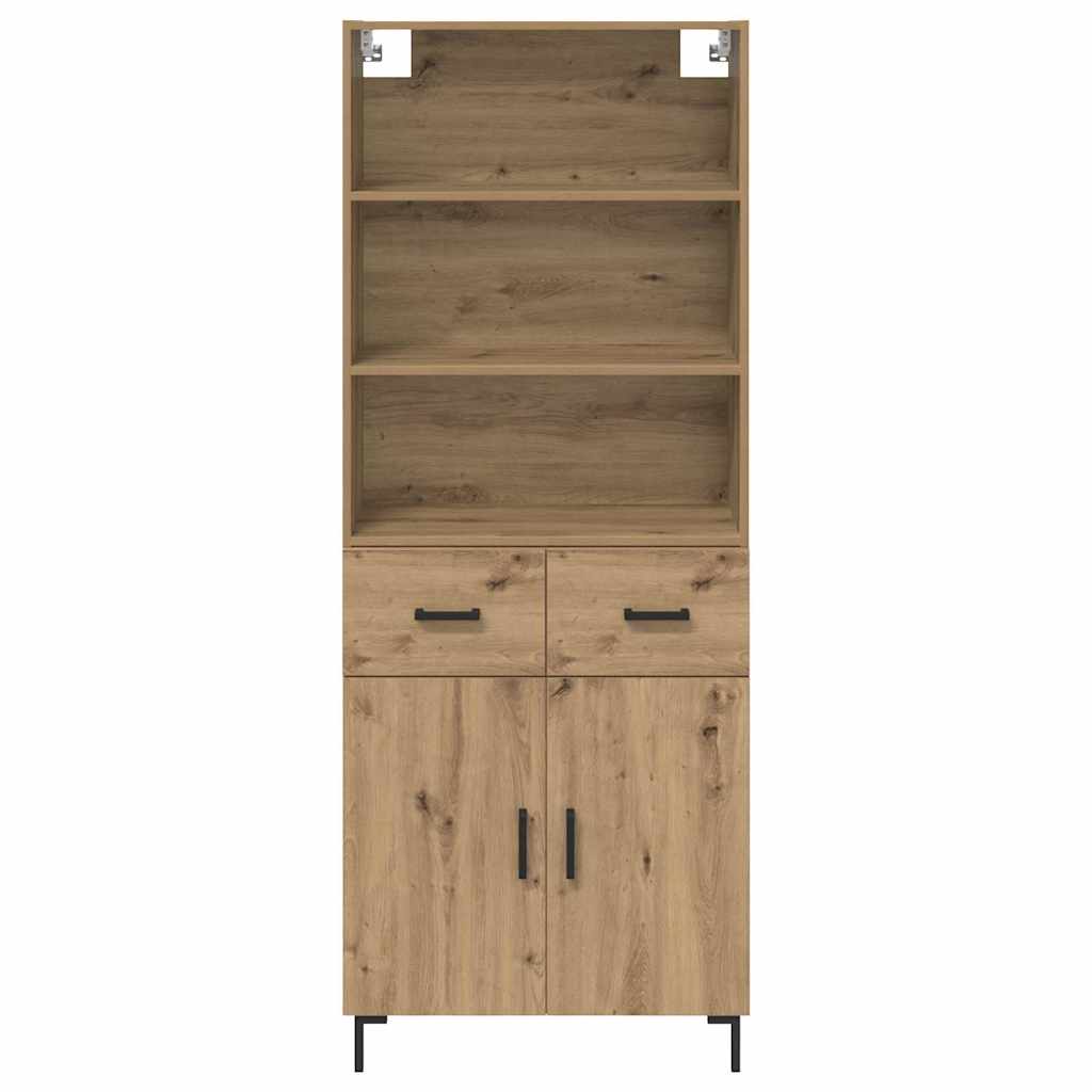 Hoge kast Artisan Eiken 69,5 x 32,5 x 180 cm Bewerkt hout