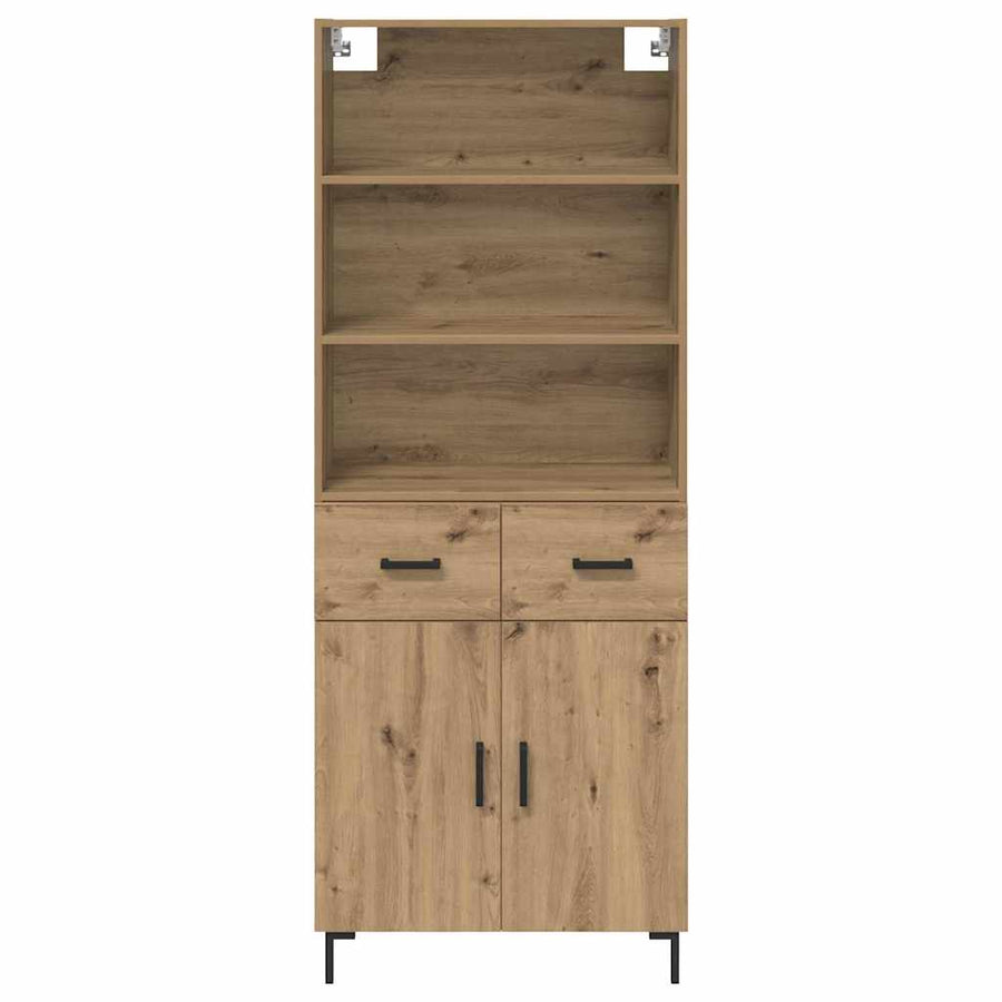 Hoge kast Artisan Eiken 69,5 x 32,5 x 180 cm Bewerkt hout