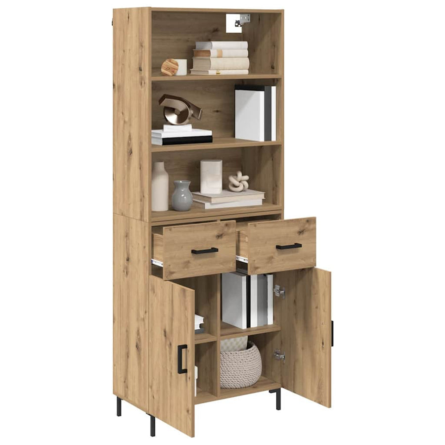Hoge kast Artisan Eiken 69,5 x 32,5 x 180 cm Bewerkt hout