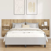 Hoofdbord met kasten 217x32.5x80 cm artisan eiken