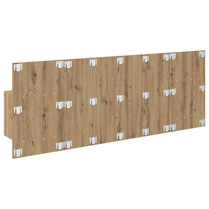 Hoofdbord Met Kast met lade 3 pcs Artisan Eiken Bewerkt hout