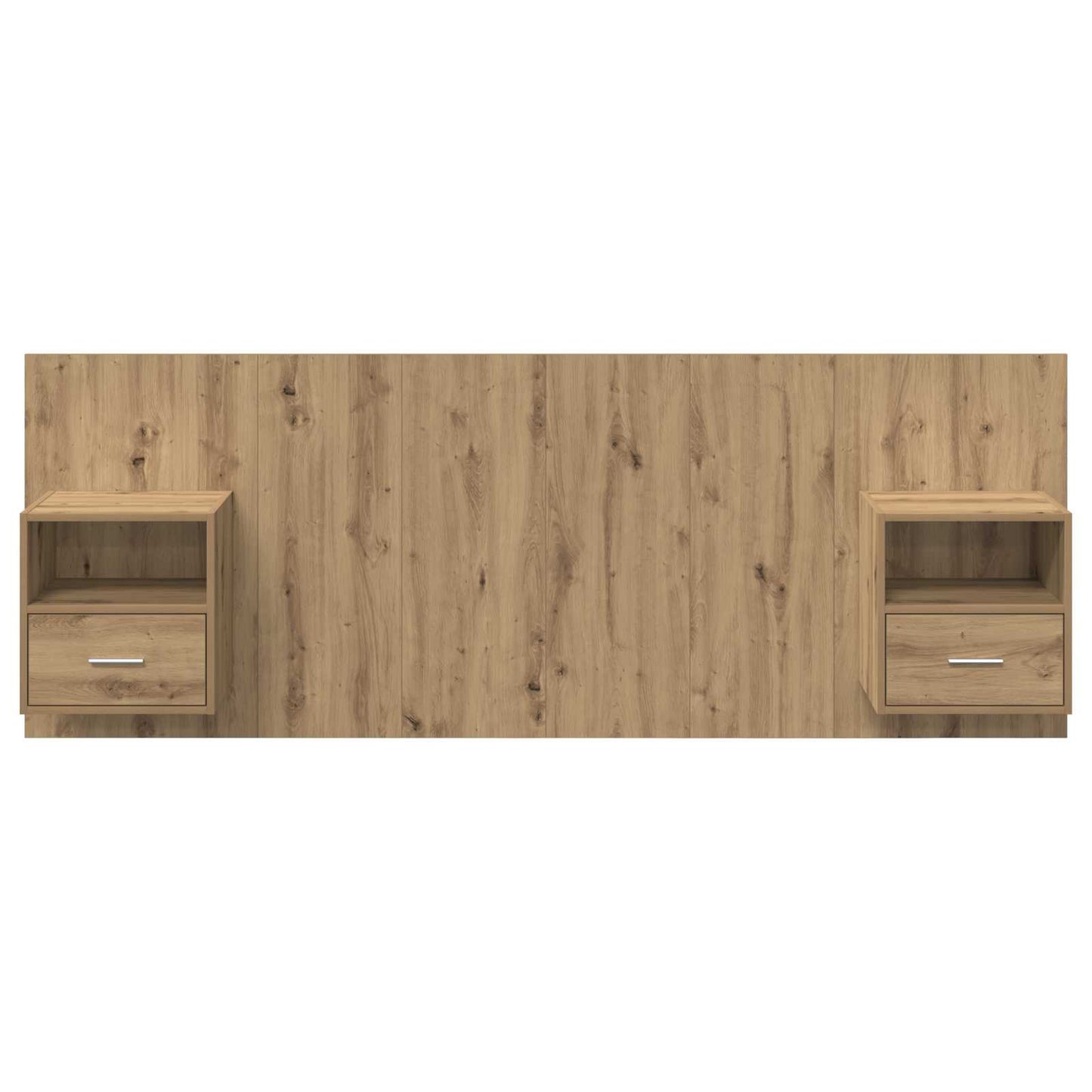 Hoofdbord Met Kast met lade 3 pcs Artisan Eiken Bewerkt hout