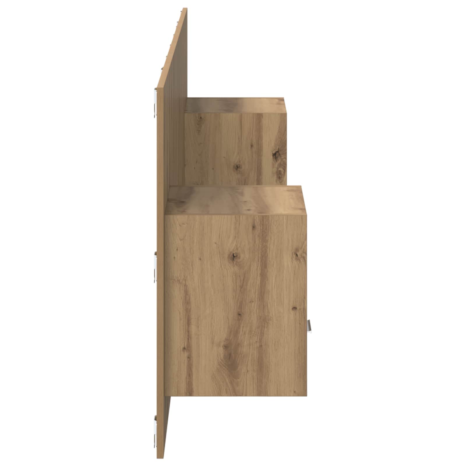 Hoofdbord Met Kast met lade 3 pcs Artisan Eiken Bewerkt hout