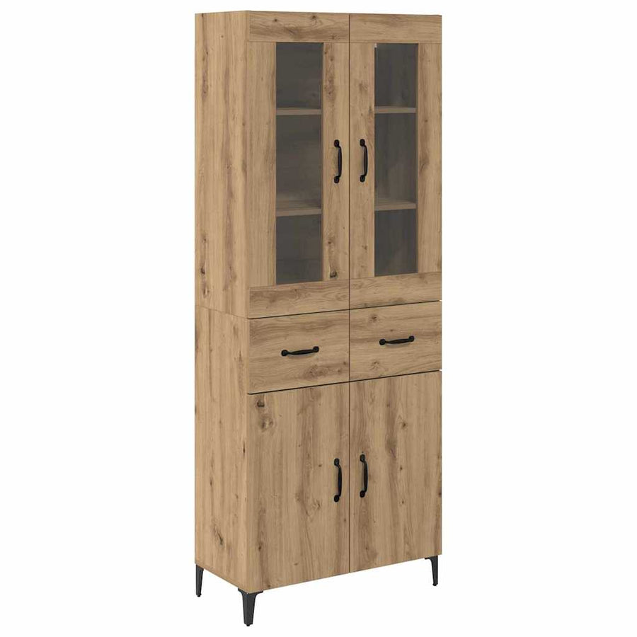 Highboard Artisan Eiken 69,5 x 34 x 180 cm Bewerkt hout