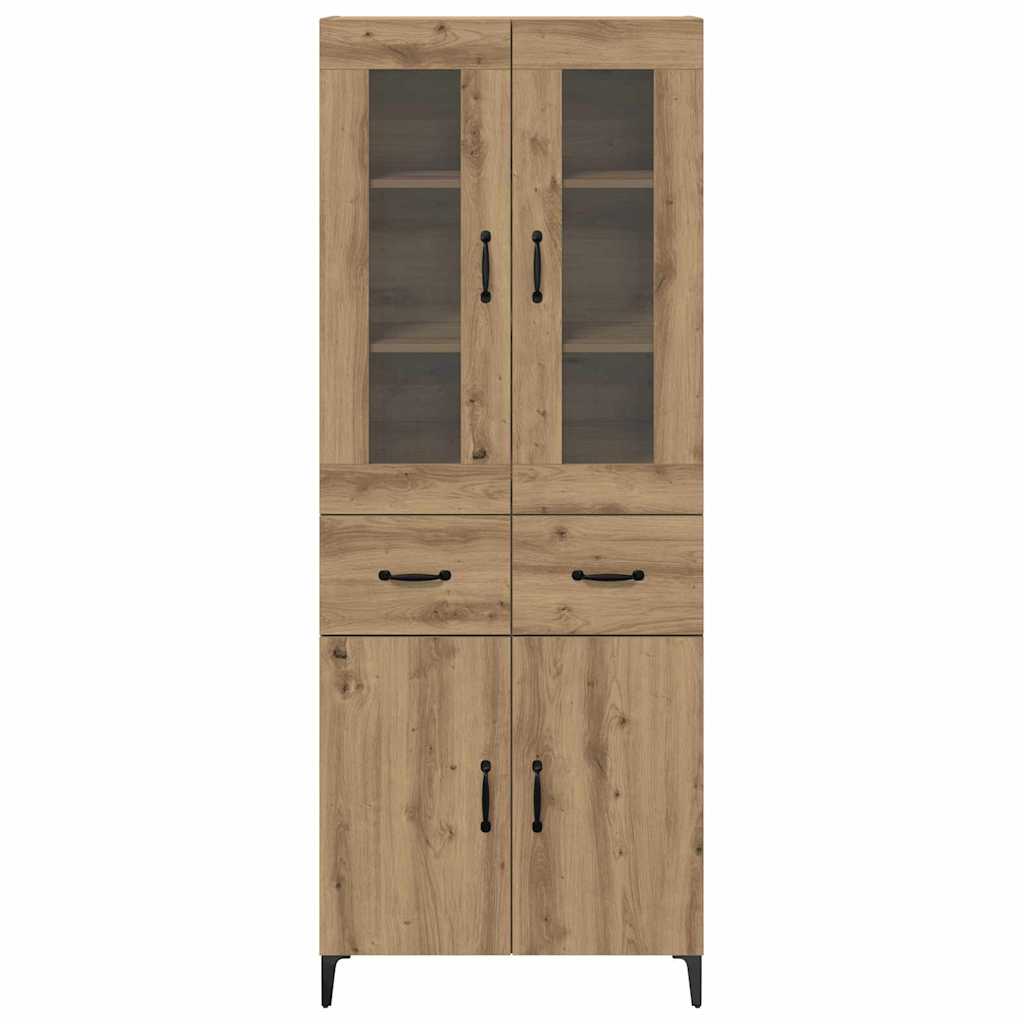 Highboard Artisan Eiken 69,5 x 34 x 180 cm Bewerkt hout