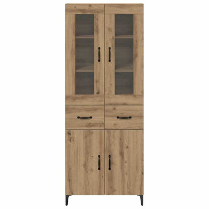 Highboard Artisan Eiken 69,5 x 34 x 180 cm Bewerkt hout