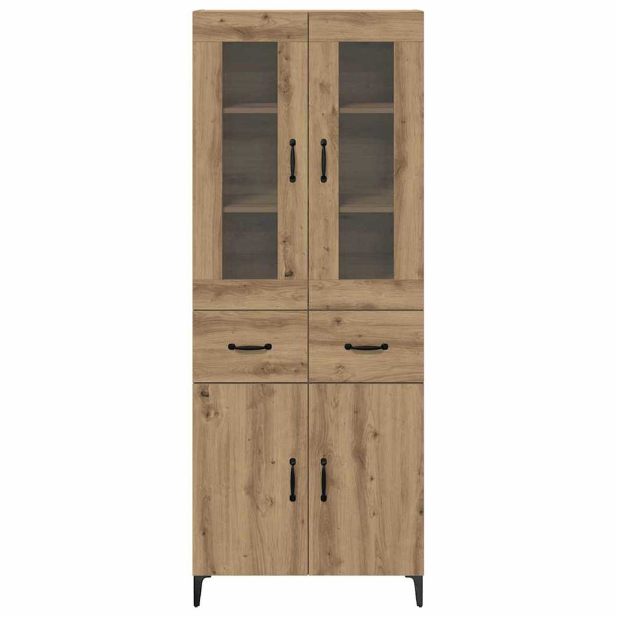 Highboard Artisan Eiken 69,5 x 34 x 180 cm Bewerkt hout