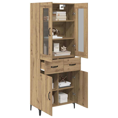 Highboard Artisan Eiken 69,5 x 34 x 180 cm Bewerkt hout