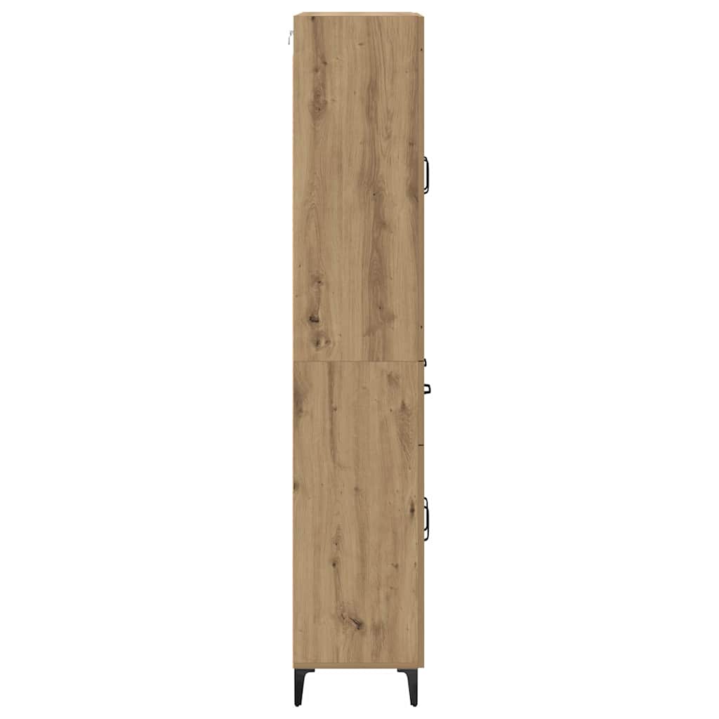 Highboard Artisan Eiken 69,5 x 34 x 180 cm Bewerkt hout