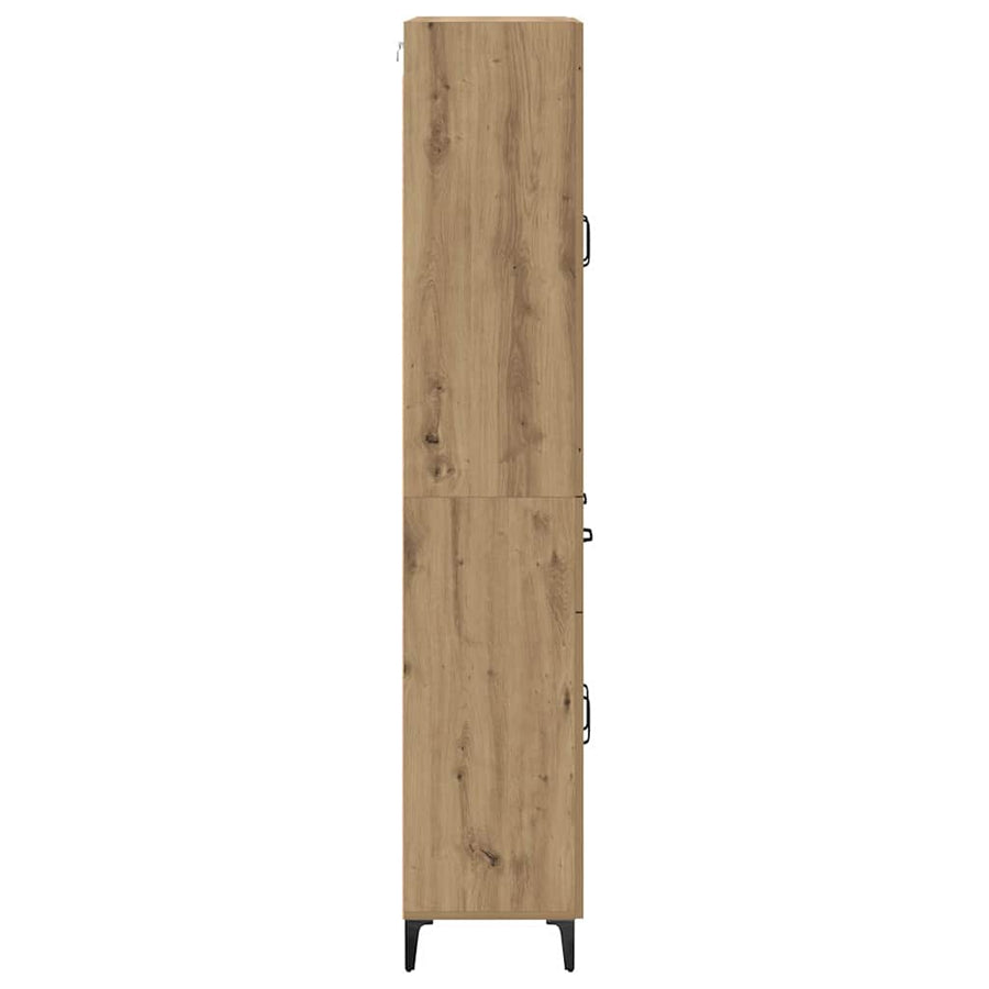 Highboard Artisan Eiken 69,5 x 34 x 180 cm Bewerkt hout