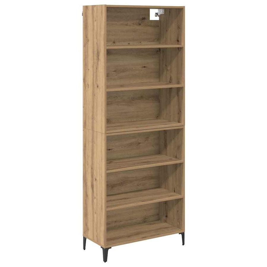 Hoge kast Artisan Eiken 69,5 x 34 x 180 cm Bewerkt hout