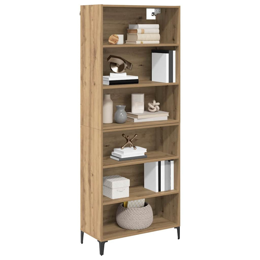 Hoge kast Artisan Eiken 69,5 x 34 x 180 cm Bewerkt hout