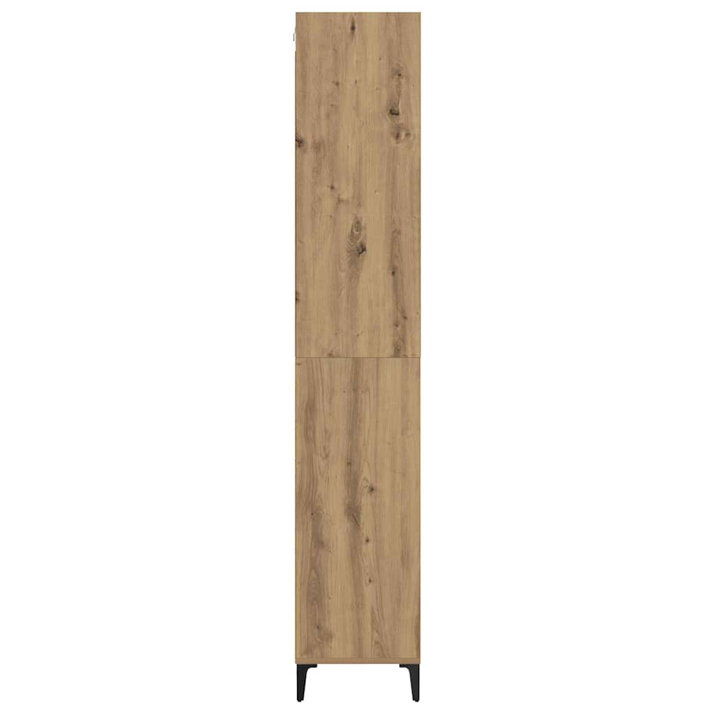 Hoge kast Artisan Eiken 69,5 x 34 x 180 cm Bewerkt hout