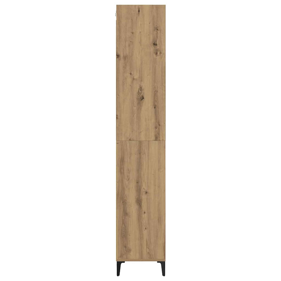 Hoge kast Artisan Eiken 69,5 x 34 x 180 cm Bewerkt hout