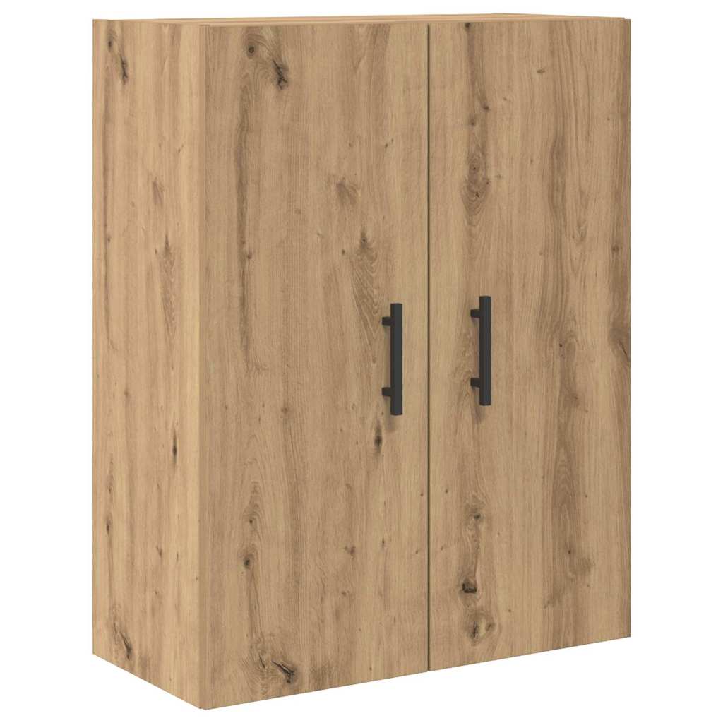 Hoge kast met lade 2 pcs Artisan Eiken Geengineerd Hout en Glas