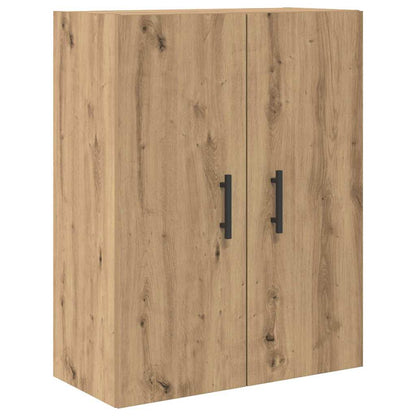 Hoge kast met lade 2 pcs Artisan Eiken Geengineerd Hout en Glas