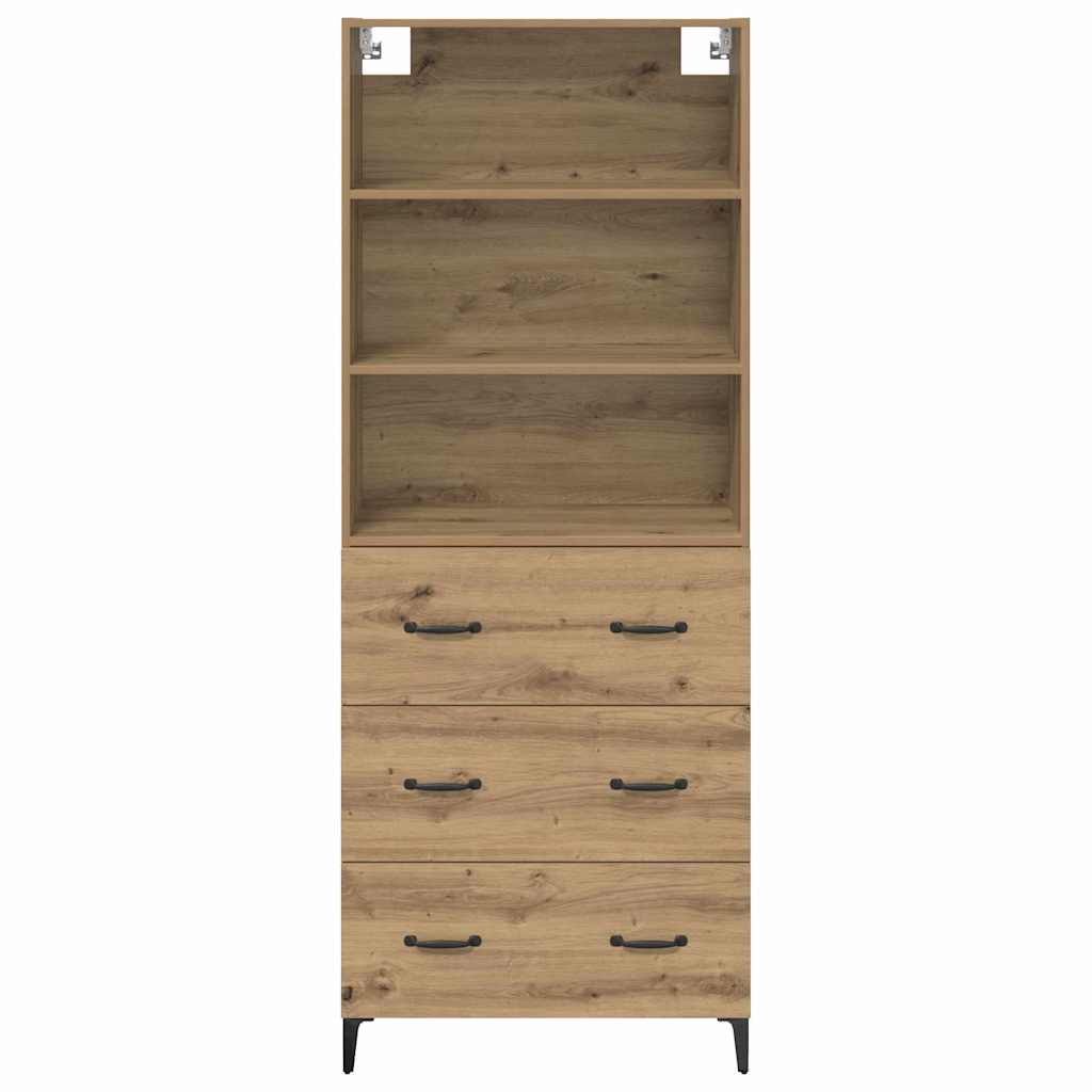 Hoge kast Artisan Eiken 69,5 x 34 x 180 cm Bewerkt hout