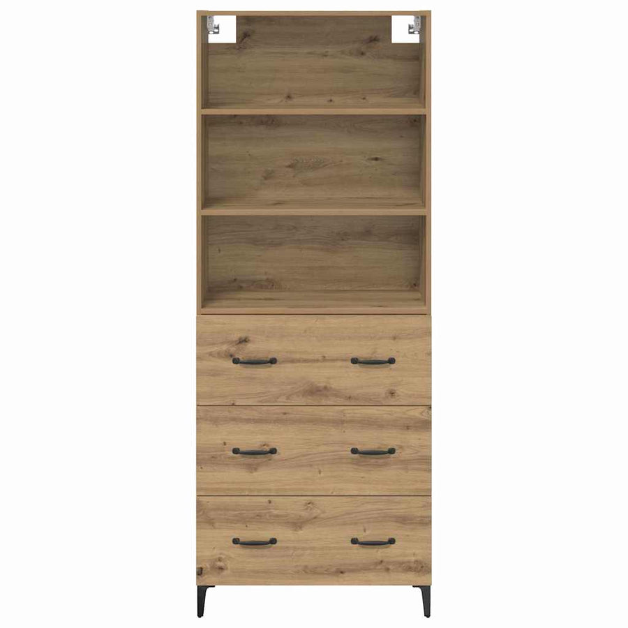 Hoge kast Artisan Eiken 69,5 x 34 x 180 cm Bewerkt hout