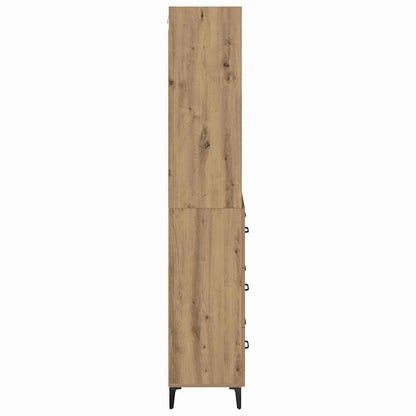 Hoge kast Artisan Eiken 69,5 x 34 x 180 cm Bewerkt hout