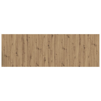 Hoofdbord Met Kast met lade 3 pcs Artisan Eiken Bewerkt hout