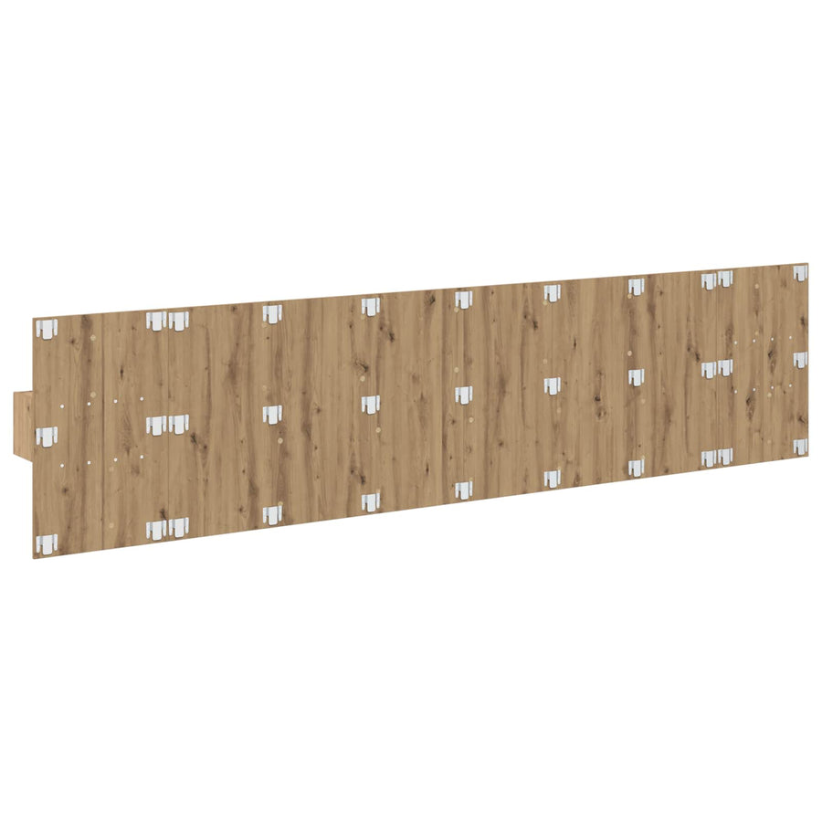 Hoofdbord Met Kast met lade 3 pcs Artisan Eiken Bewerkt hout