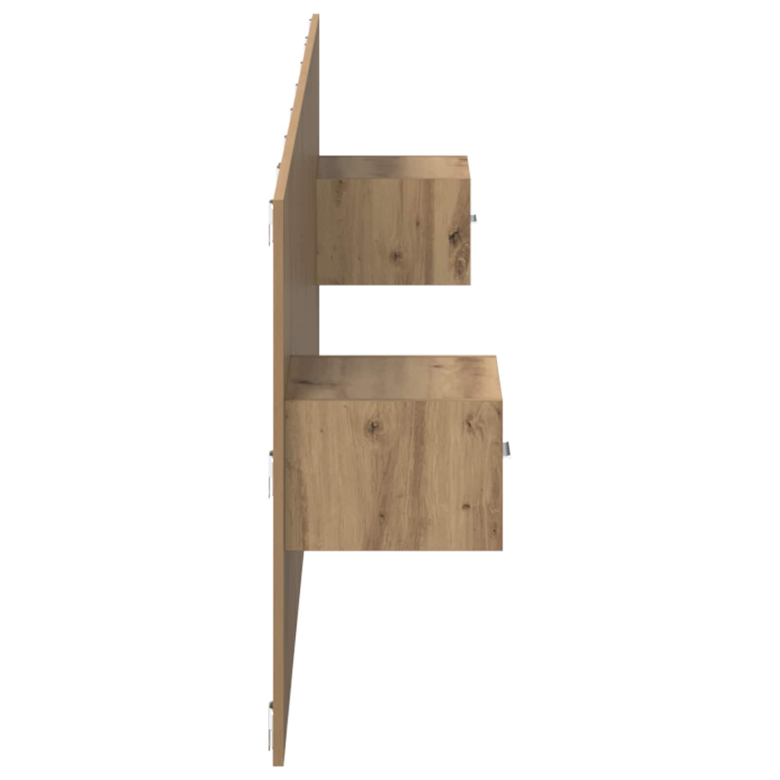 Hoofdbord Met Kast met lade 3 pcs Artisan Eiken Bewerkt hout