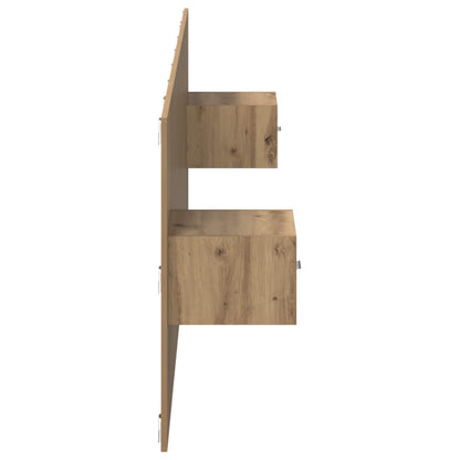 Hoofdbord Met Kast met lade 3 pcs Artisan Eiken Bewerkt hout