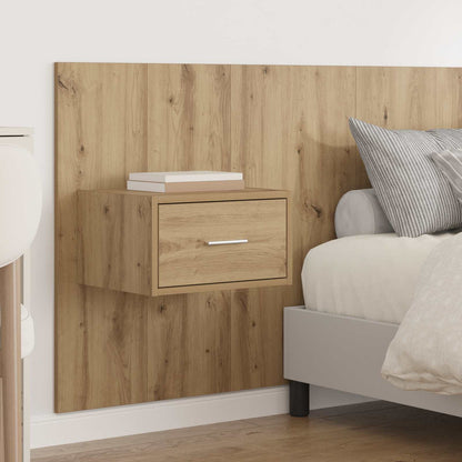 Hoofdbord Met Kast met lade 3 pcs Artisan Eiken Bewerkt hout