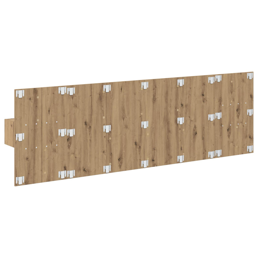 Hoofdbord Met Kast met lade 3 pcs Artisan Eiken Bewerkt hout