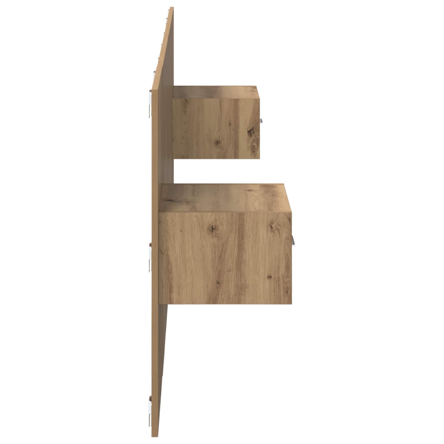 Hoofdbord Met Kast met lade 3 pcs Artisan Eiken Bewerkt hout