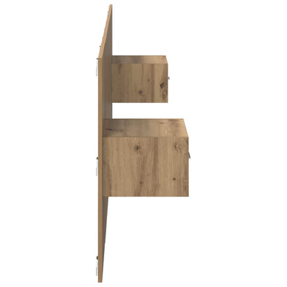 Hoofdbord Met Kast met lade 3 pcs Artisan Eiken Bewerkt hout