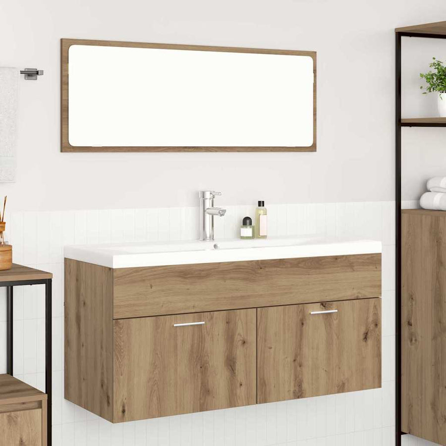 Badkamerkast Artisan Eiken 100 x 38,5 x 46 cm Bewerkt hout