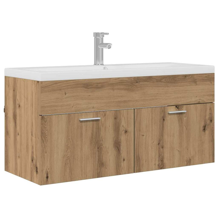 Badkamerkast Artisan Eiken 100 x 38,5 x 46 cm Bewerkt hout