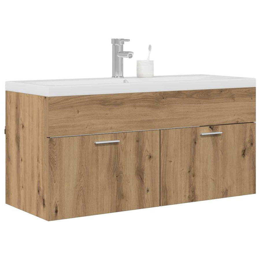 Badkamerkast Artisan Eiken 100 x 38,5 x 46 cm Bewerkt hout