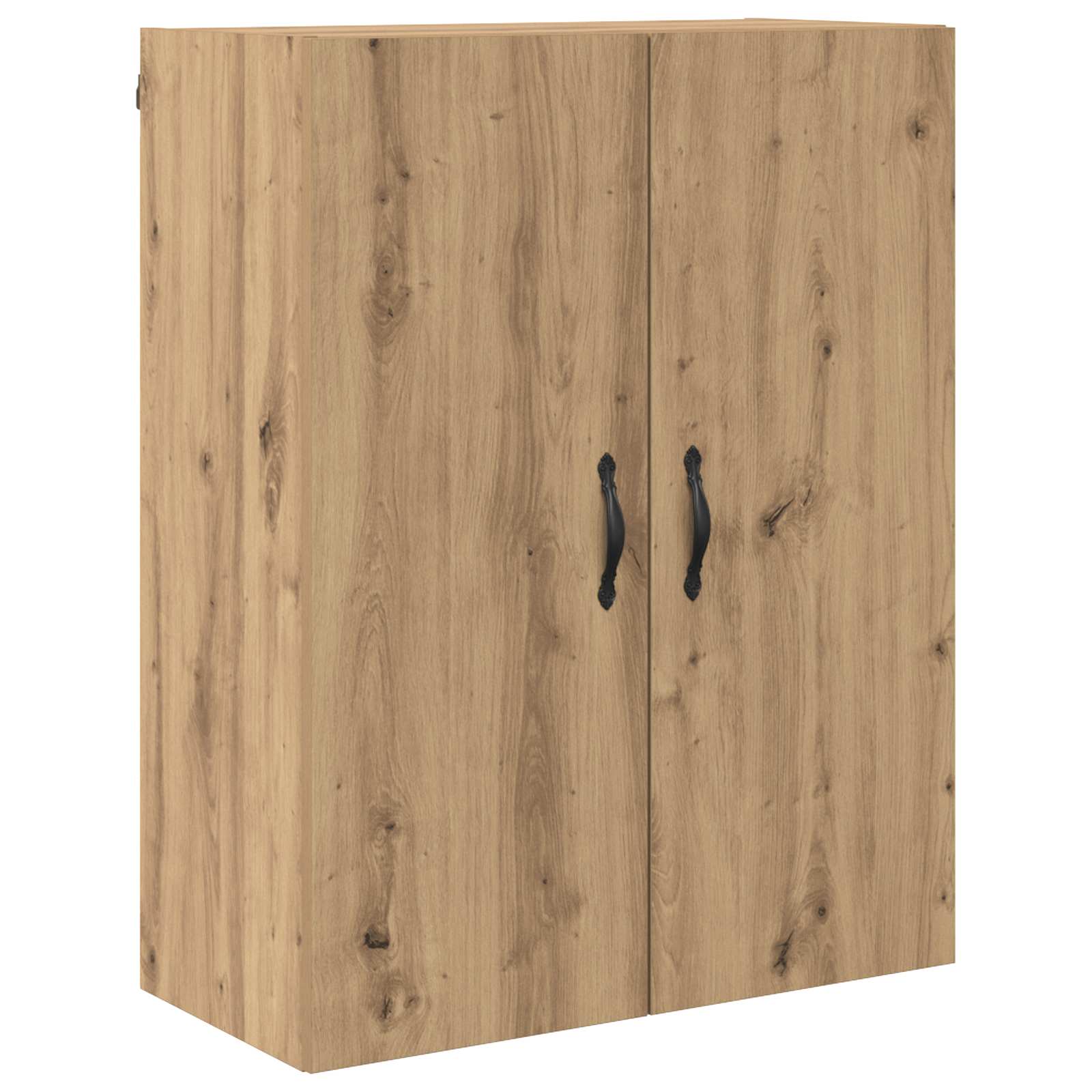 Hoge kast met lade 2 pcs Artisan Eiken Geengineerd Hout en Glas