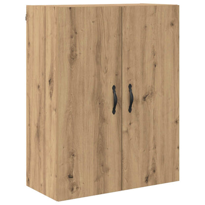 Hoge kast met lade 2 pcs Artisan Eiken Geengineerd Hout en Glas