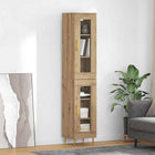 Tall cabinet 2 pcs Artisan Oak Glass