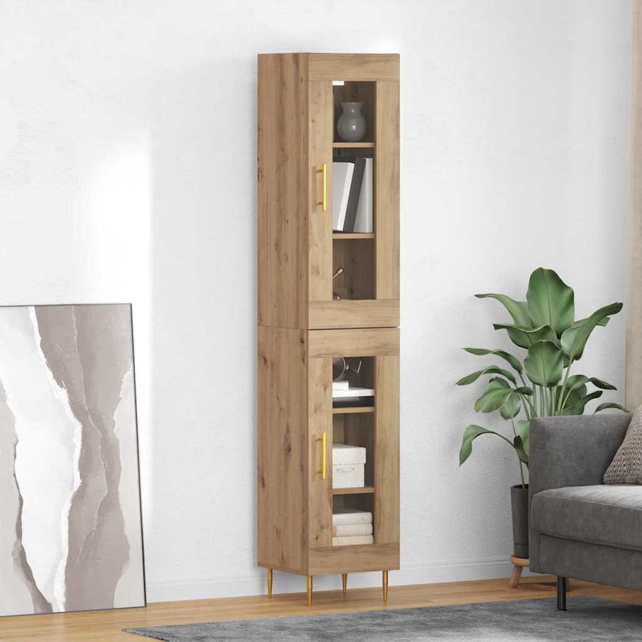 Highboard Artisan Eiken 34,5 x 34 x 180 cm Bewerkt hout