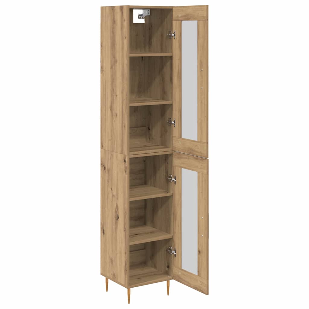 Highboard Artisan Eiken 34,5 x 34 x 180 cm Bewerkt hout
