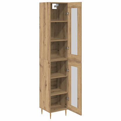 Highboard Artisan Eiken 34,5 x 34 x 180 cm Bewerkt hout