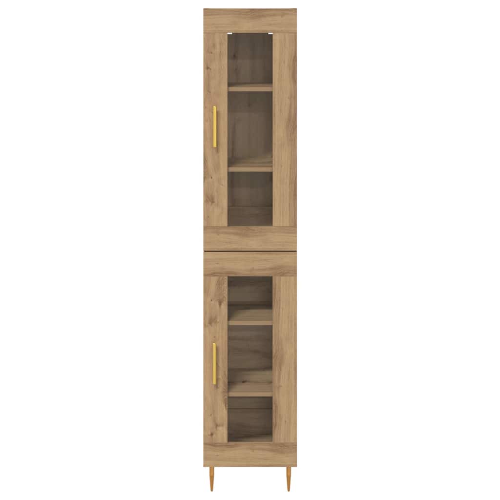 Highboard Artisan Eiken 34,5 x 34 x 180 cm Bewerkt hout