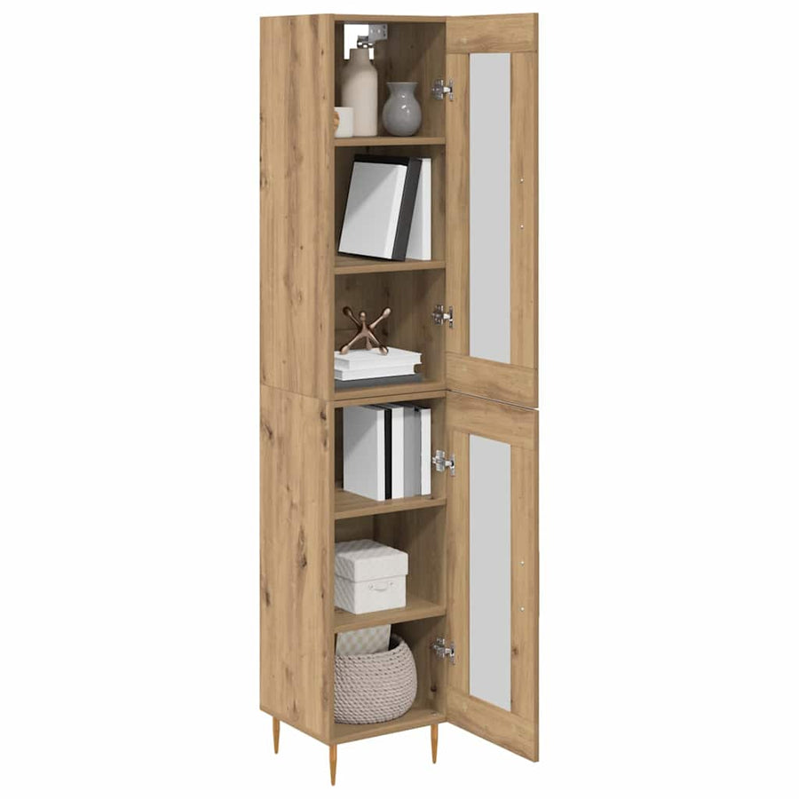 Highboard Artisan Eiken 34,5 x 34 x 180 cm Bewerkt hout