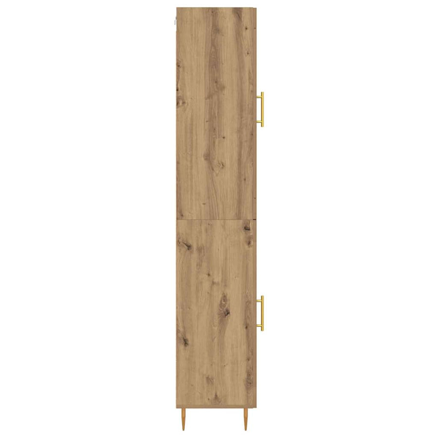 Highboard Artisan Eiken 34,5 x 34 x 180 cm Bewerkt hout
