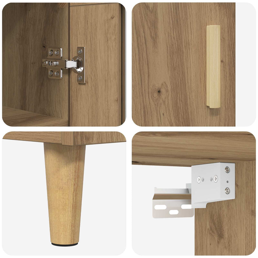 Hoge kast Artisan Eiken 69,5 x 34 x 180 cm